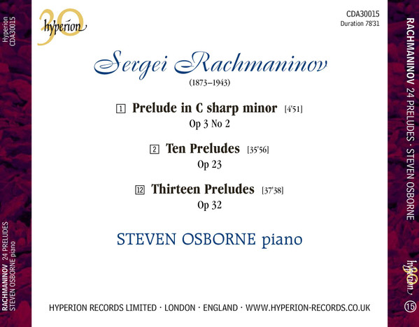 Sergei Rachmaninov* - Steven Osborne-3