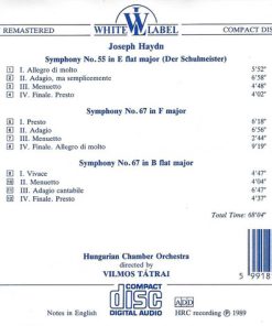 Joseph Haydn, Hungarian Chamber Orchestra, Vilmos Tátrai-3