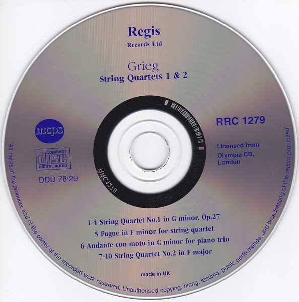 Edvard Grieg, Raphael Quartet, Jet Röling-2