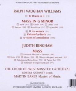 Vaughan Williams* / Judith Bingham - Westminster Cathedral Choir, Robert Quinney, Martin Baker (2)-1