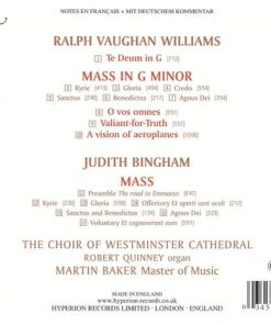 Vaughan Williams* / Judith Bingham - Westminster Cathedral Choir, Robert Quinney, Martin Baker (2)-2