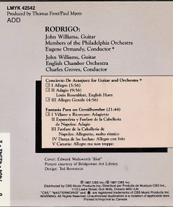 Rodrigo*, John Williams (7), The Philadelphia Orchestra, Eugene Ormandy, English Chamber Orchestra, Sir Charles Groves-1
