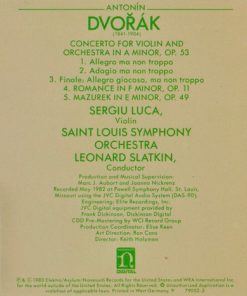 Dvořák*, Sergiu Luca, Saint Louis Symphony Orchestra, Leonard Slatkin-1