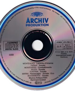 Claudio Monteverdi - Nigel Rogers (2), Patrizia Kwella, David Thomas (9), Carolyn Watkinson, Musica Antiqua Köln, Reinhard Goebel-2
