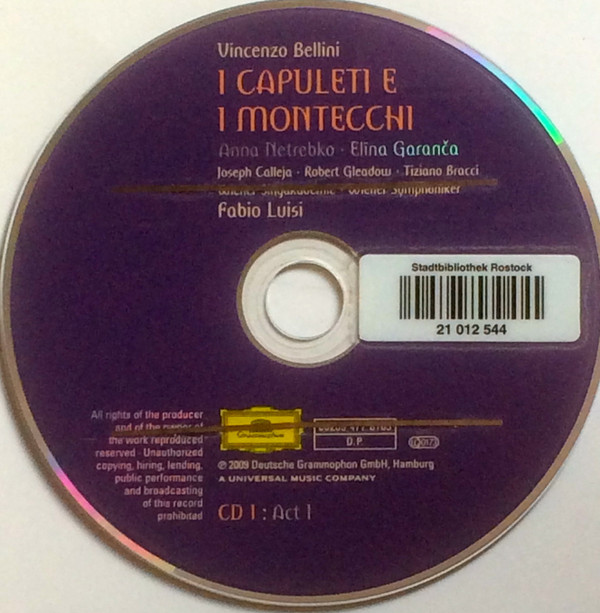 Vincenzo Bellini - Anna Netrebko, Elīna Garanča, Joseph Calleja, Robert Gleadow, Tiziano Bracci, Wiener Singakademie, Wiener Symphoniker, Fabio Luisi-2