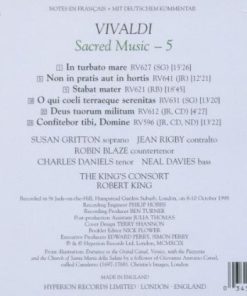 Vivaldi* - Susan Gritton · Jean Rigby · Robin Blaze · Charles Daniels (2) · Neal Davies · The King's Consort · Robert King (9)-1