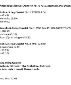 Nadarejshvili* / Prokofiev*, St. Petersburg String Quartet-2
