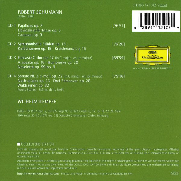 Schumann* - Wilhelm Kempff-1