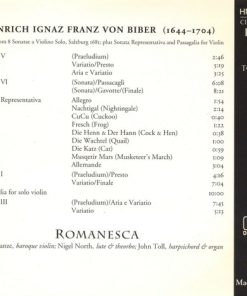 Heinrich Ignaz Franz Biber - Romanesca, Andrew Manze, Nigel North, John Toll-3