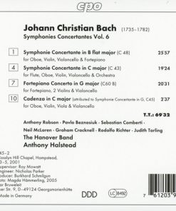 Johann Christian Bach – McLaren* ∙ Robson* ∙ Beznosiuk* ∙ Comberti* ∙ Cracknell* ∙ Richter* ∙ Tarling* ∙ The Hanover Band* ∙ Anthony Halstead-1