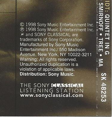 Korngold* • Schmidt* – Leon Fleisher, Joseph Silverstein, Jaime Laredo, Joel Smirnoff, Michael Tree, Yo-Yo Ma-4