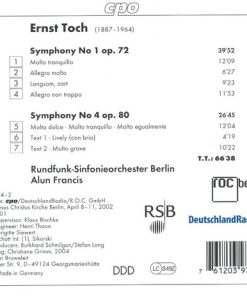 Ernst Toch - Rundfunk-Sinfonieorchester Berlin, Alun Francis-1