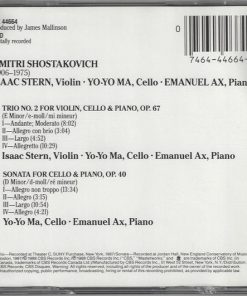 Shostakovich* - Isaac Stern, Yo-Yo Ma, Emanuel Ax-3