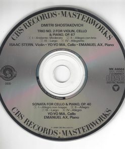 Shostakovich* - Isaac Stern, Yo-Yo Ma, Emanuel Ax-4