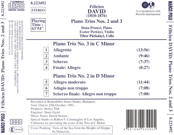 Félicien David* - Ilona Prunyi, Eszter Perenyi, Tibor Párkányi-1