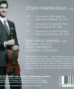 Joseph Martin Kraus, David Aaron Carpenter, Tapiola Sinfonietta-1
