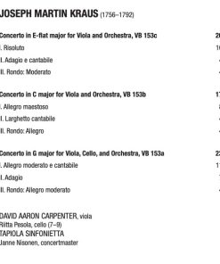 Joseph Martin Kraus, David Aaron Carpenter, Tapiola Sinfonietta-2