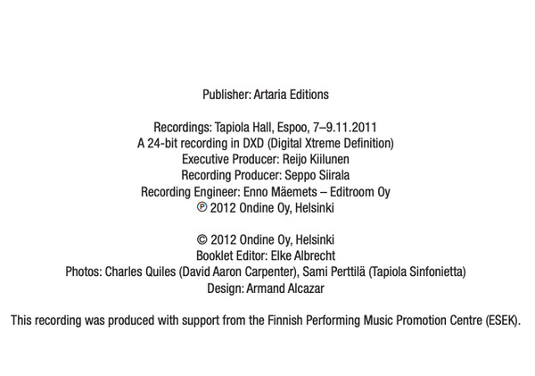 Joseph Martin Kraus, David Aaron Carpenter, Tapiola Sinfonietta-4
