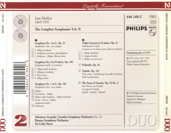Sibelius* - Boston Symphony Orchestra, London Symphony Orchestra, Sir Colin Davis-1