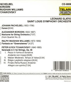 Johann Pachelbel, Pyotr Ilyich Tchaikovsky, Ralph Vaughan Williams, Alexander Borodin, Leonard Slatkin, Saint Louis Symphony Orchestra-1