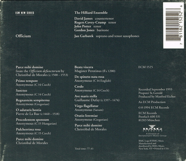 Jan Garbarek / The Hilliard Ensemble-1