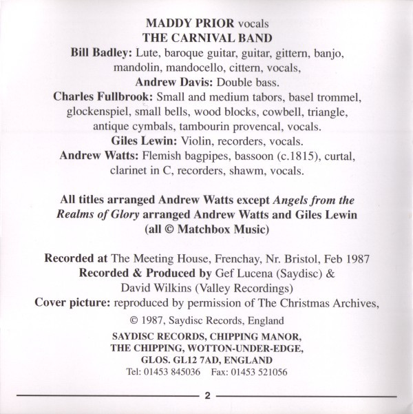 Maddy Prior With The Carnival Band-1