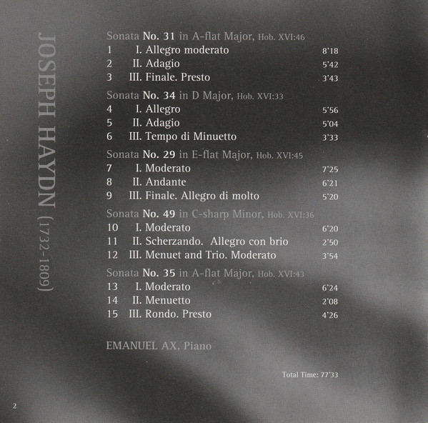 Joseph Haydn, Emanuel Ax-1