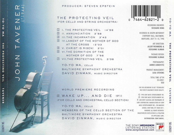 Yo-Yo Ma, Baltimore Symphony Orchestra, David Zinman - John Tavener-1
