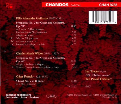 Guilmant*, Widor*, Franck*, Ian Tracey, Yan Pascal Tortelier, BBC Philharmonic-1