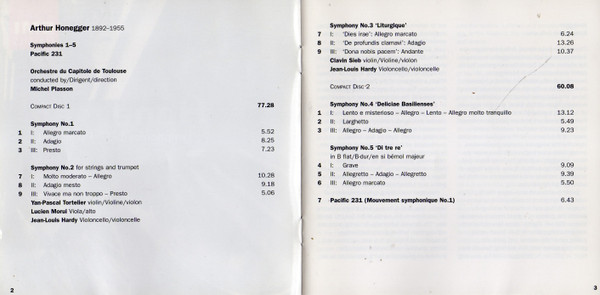 Honegger*, Orchestre Du Capitole De Toulouse*, Michel Plasson-2
