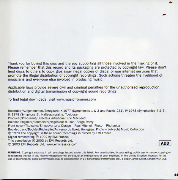 Honegger*, Orchestre Du Capitole De Toulouse*, Michel Plasson-3