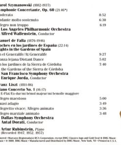 Szymanowski*, Liszt*, Falla*, Artur Rubinstein*-1