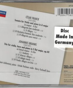 Franck* / Brahms* - Ashkenazy*, Perlman*, Tuckwell*-2