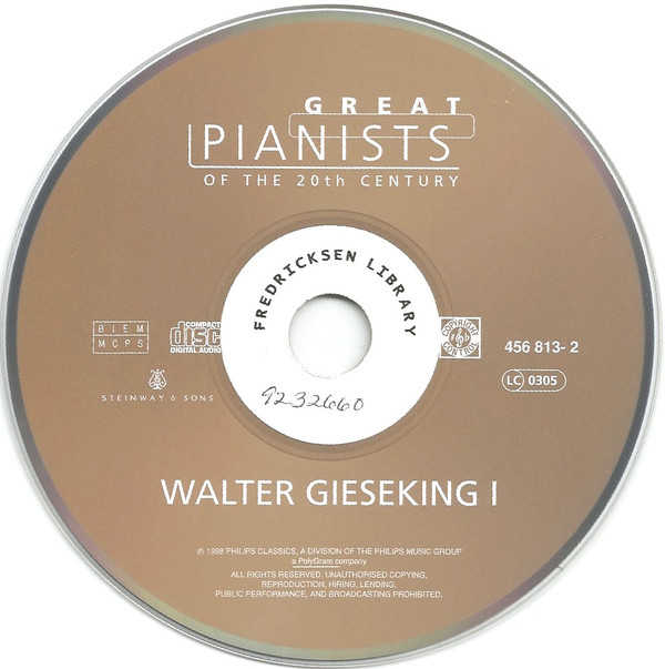 Walter Gieseking, Ludwig van Beethoven, Frédéric Chopin, César Franck, Wolfgang Amadeus Mozart, Alexander Scriabin-3