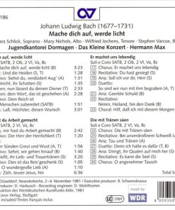 Johann Ludwig Bach - Jugendkantorei Dormagen / Das Kleine Konzert / Hermann Max-1