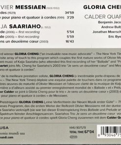 Messiaen* / Saariaho*, Gloria Cheng, Calder Quartet*-2