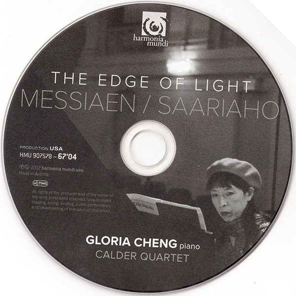 Messiaen* / Saariaho*, Gloria Cheng, Calder Quartet*-3