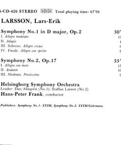 Lars-Erik Larsson, Helsingborg Symphony Orchestra*, Hans-Peter Frank-2