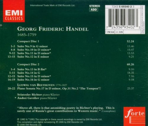 Handel* • Beethoven* - Andrei Gavrilov, Sviatoslav Richter-1