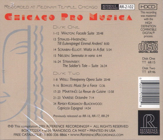 Chicago Pro Musica, Strauss* - Hasenörl*, Rimsky-Korsakov*, Scriabin* - Elliot*, Stravinsky*, Martinů*, Nielsen*, Walton*, Bowles*, Varèse*, Weill*-1