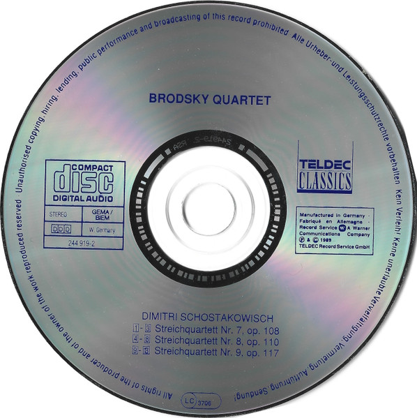 Dimitri Schostakowitsch* - Brodsky Quartet-2