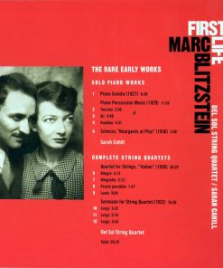 Marc Blitzstein / Del Sol String Quartet / Sarah Cahill-1