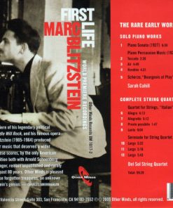 Marc Blitzstein / Del Sol String Quartet / Sarah Cahill-2