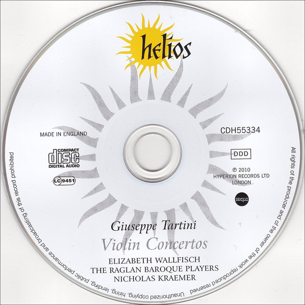 Tartini* - Elizabeth Wallfisch, The Raglan Baroque Players*, Nicholas Kraemer-2