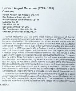 Heinrich August Marschner*, Slovak State Philharmonic Orchestra (Košice)*, Alfred Walter-1