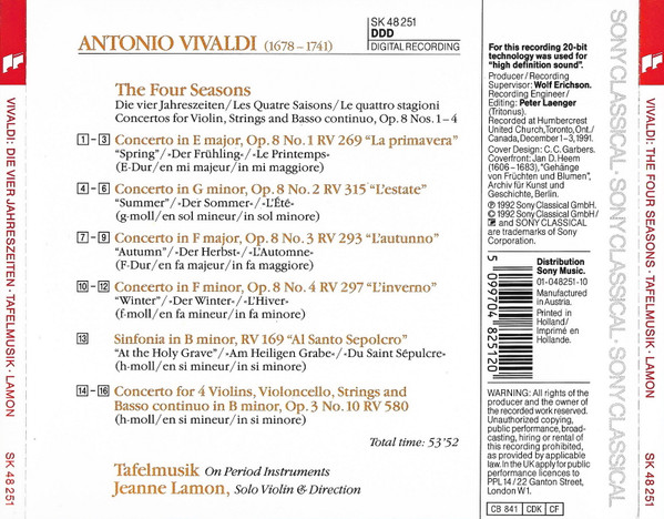 Vivaldi*, Tafelmusik*, Jeanne Lamon-1