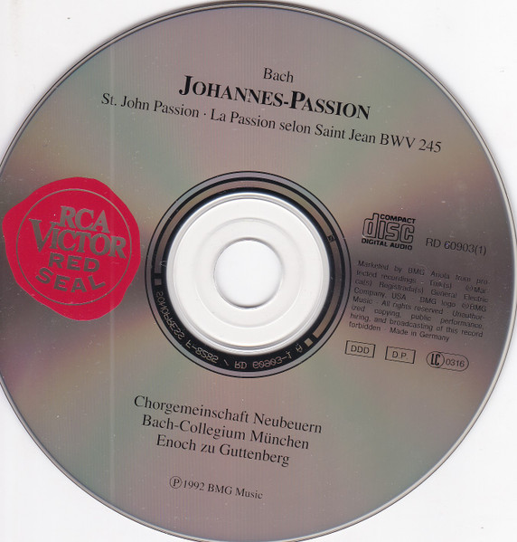 J. S. Bach* - Enoch zu Guttenberg, Chorgemeinschaft Neubeuern, Bach-Collegium München, Nielsen*, Stutzmann*, Ahnsjö*, Swensen*, Scharinger*, Quasthoff*-2
