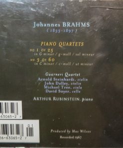 Johannes Brahms, Arthur Rubinstein, Guarneri Quartet-1