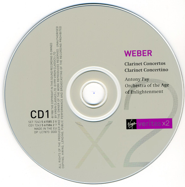 Antony Pay, Orchestra Of The Age Of Enlightenment, Weber*, Crusell*-4