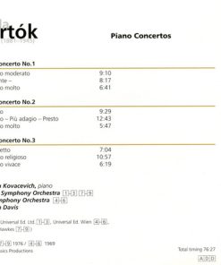 Bartók*, Stephen Kovacevich*, London Symphony Orchestra, BBC Symphony Orchestra, Sir Colin Davis-1